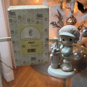 Precious Moments You Suit Me to a Tee Figurine - Blue and White